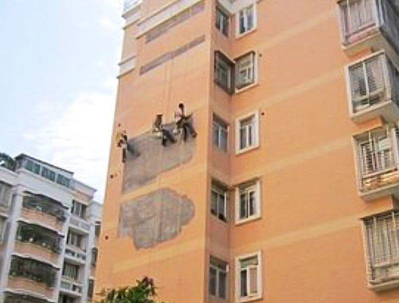 高空外墻瓷磚修補